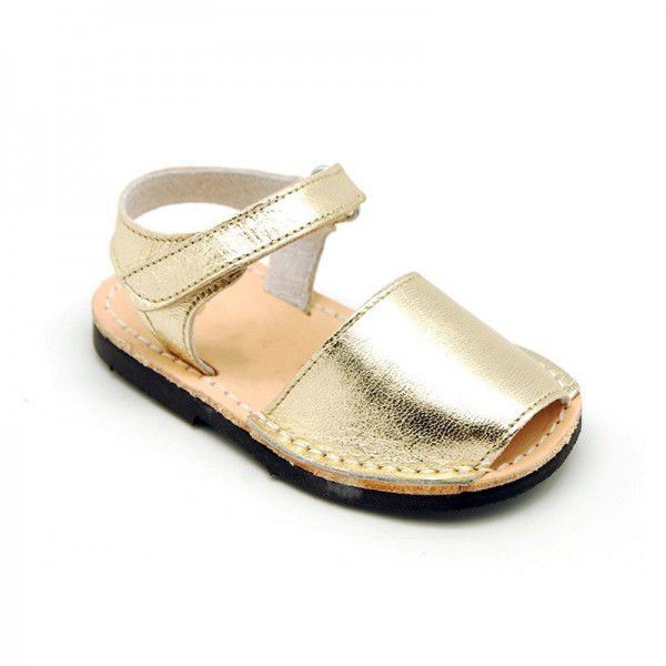 Kids Shoes Girls Sandals Metallic Kids Leather San...