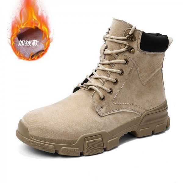 Martin boots men's new men's autumn winter high boot joker overalls boots Wolf boots leather men's shoes desert boots