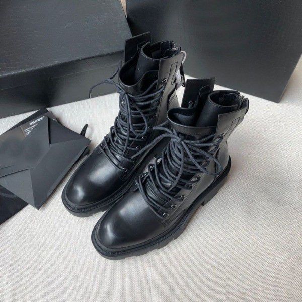 Lace-up new style zipper Martin winter boots joker comfortable female boots dongguan factory shoes