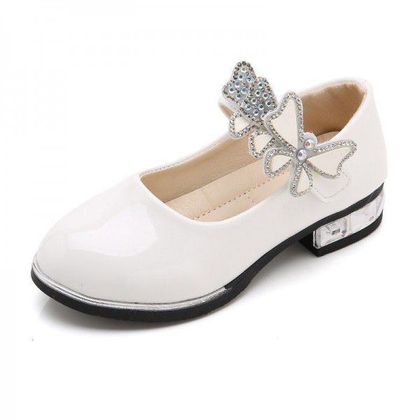 Girls' children's shoes wholesale 2019 spring and autumn new children's shoes shoes shoes children's Princess student performance single shoes
