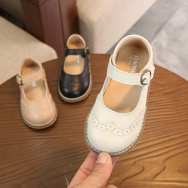 Children's shoes spring and autumn retro British g...