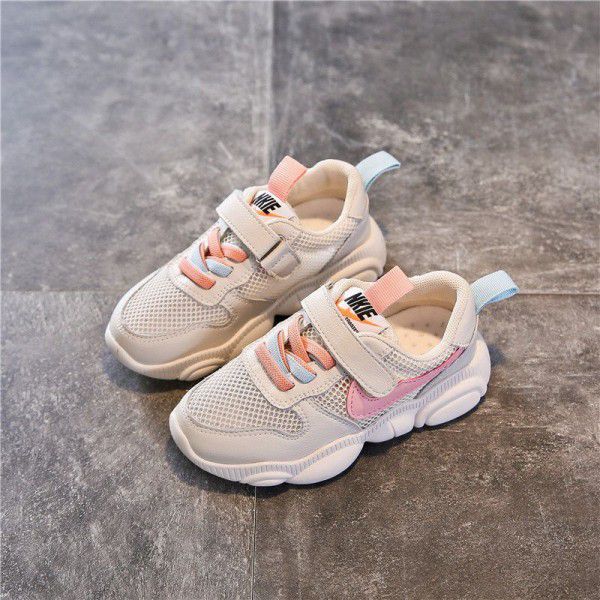 Children's shoes leather 2020 summer new children's sports shoes boy baby running shoes girl's tennis shoes
