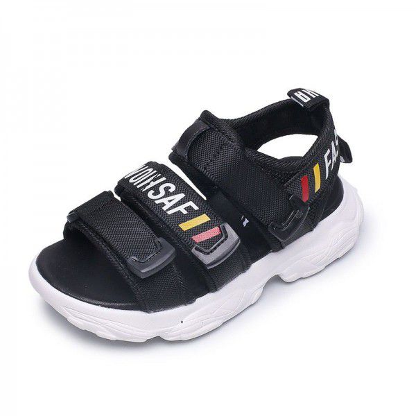 Children's sandals 2020 summer new children's shoes Korean boy's casual Ribbon Sandals girl's parent-child beach shoes