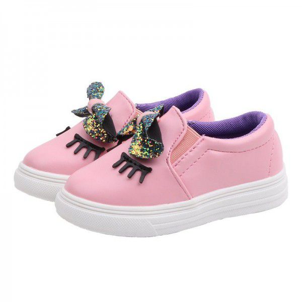 2020 spring children's casual shoes girls' small white shoes Korean girls' princess shoes baby toddler shoes