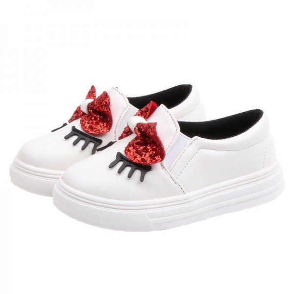 2020 spring children's casual shoes girls' small white shoes Korean girls' princess shoes baby toddler shoes