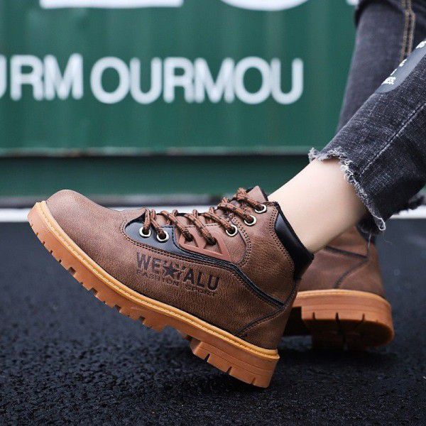 Children's shoes autumn and winter 2019 new children's men's shoes casual shoes a hair substitute Martin boots wholesale
