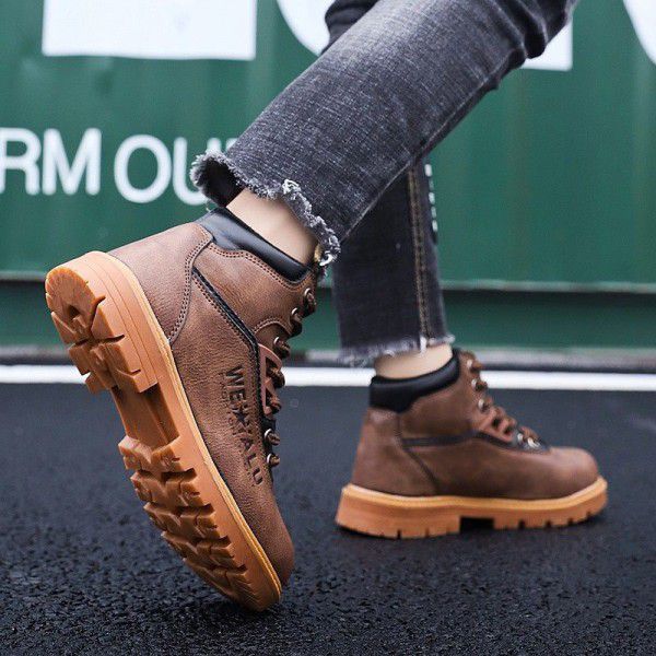 Children's shoes autumn and winter 2019 new children's men's shoes casual shoes a hair substitute Martin boots wholesale
