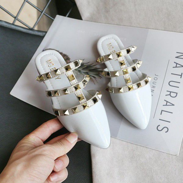 Spring and summer 2020 new little girls' slippers Roman fashion princess shoes children's sandals girls' antiskid Baotou shoes