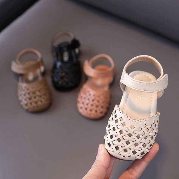 Girls' knitting shoes 2020 summer new baby shoes K...