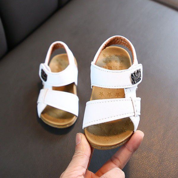 2020 summer new children's shoes children's sandals boy's sewing simple soft bottom sandals girl's Baby Beach Shoes trend