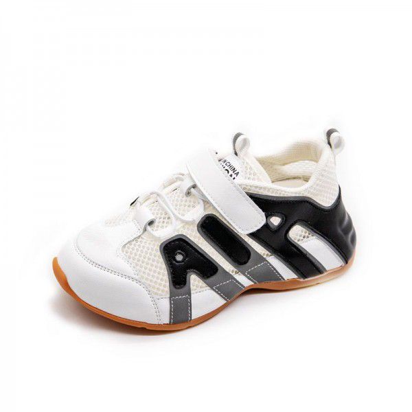 Children's shoes 2020 summer new Korean boys' mesh Velcro single shoes girls' breathable and antiskid children's sports shoes
