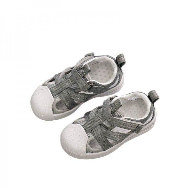 New children's hollow out shoes in summer 2020 shell head sandals for boys and girls