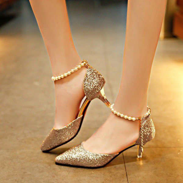 Summer new women's sandals pointed Korean fashion ...