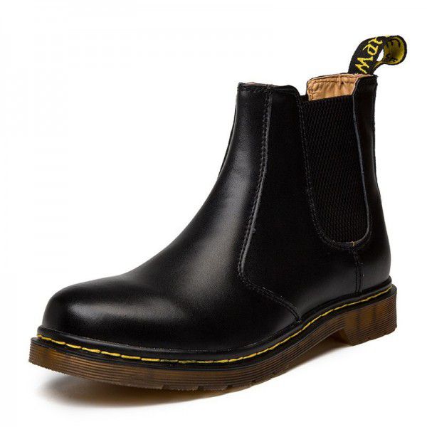 Chelsea boot Men's lovers Martin boots Leather sho...