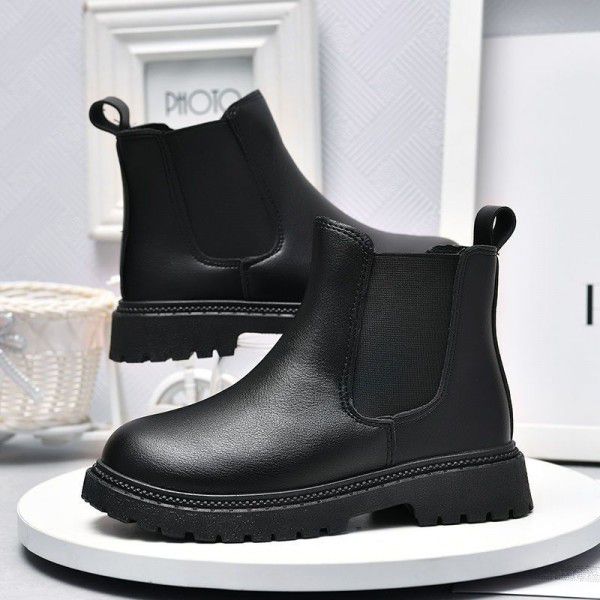 Children's Martin Boots Autumn New Boys' Vintage English Style Short Boots Girls' Fashion Boots Mid size Children's Shoes 