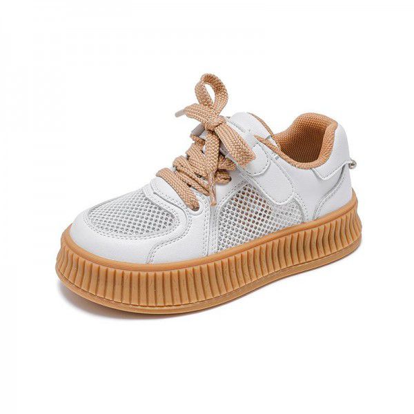 Children's Little White Shoes Spring/Summer New Children's Shoes Korean Edition Girls' Soft Sole Low Top Board Shoes Boys' Casual Shoes Mesh Shoes 