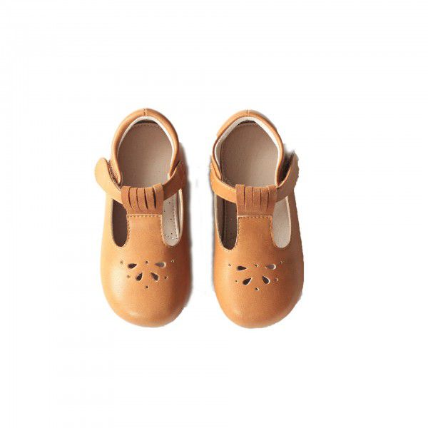 Children's Shoes New Vintage Children's Shoes Female Fashion Little Girl Hollow Breathable Leather Shoes Soft Sole Baby Shoes 