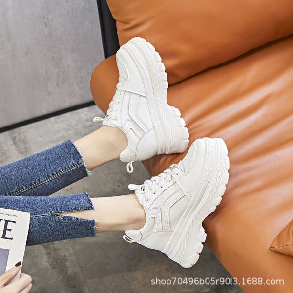 Little White Shoes Women's Matsuda Sole New Single Shoes Popular Thick Sole Small Inner Height Casual Shoes Children 