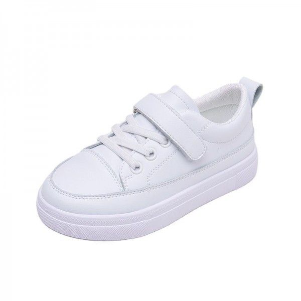 Little White Shoes Children's Board Shoes New Casual Cowhide Breathable and Comfortable Soft Sole Spring and Autumn Sports Children's Shoes 