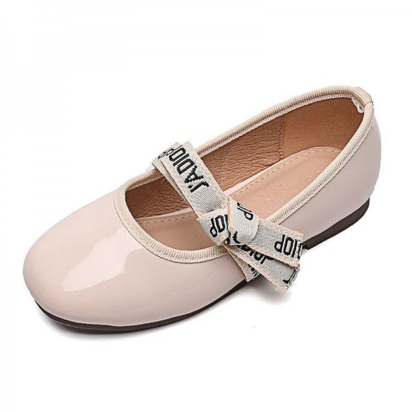 Girls' Soft Sole Leather Shoes Spring and Autumn Korean Fashion Little Girl Princess Shoes Children's Baby Flat Sole Single Shoes 