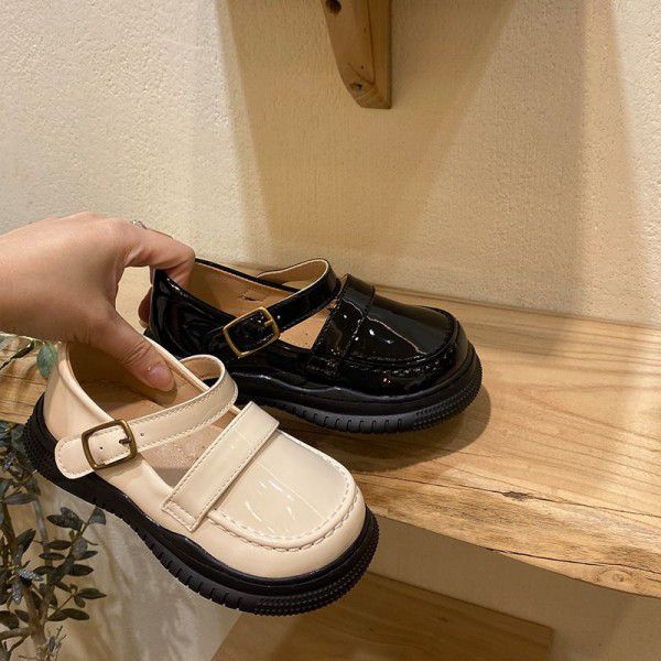 Korean Girls' Leather Shoes Spring Mary Jane Children's Shoes British Style Princess Shoes Soft Sole Single Shoes Student Shoes 