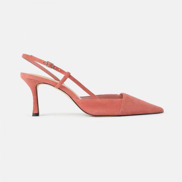 Zara JL fairy Baotou high-heeled single shoes with...